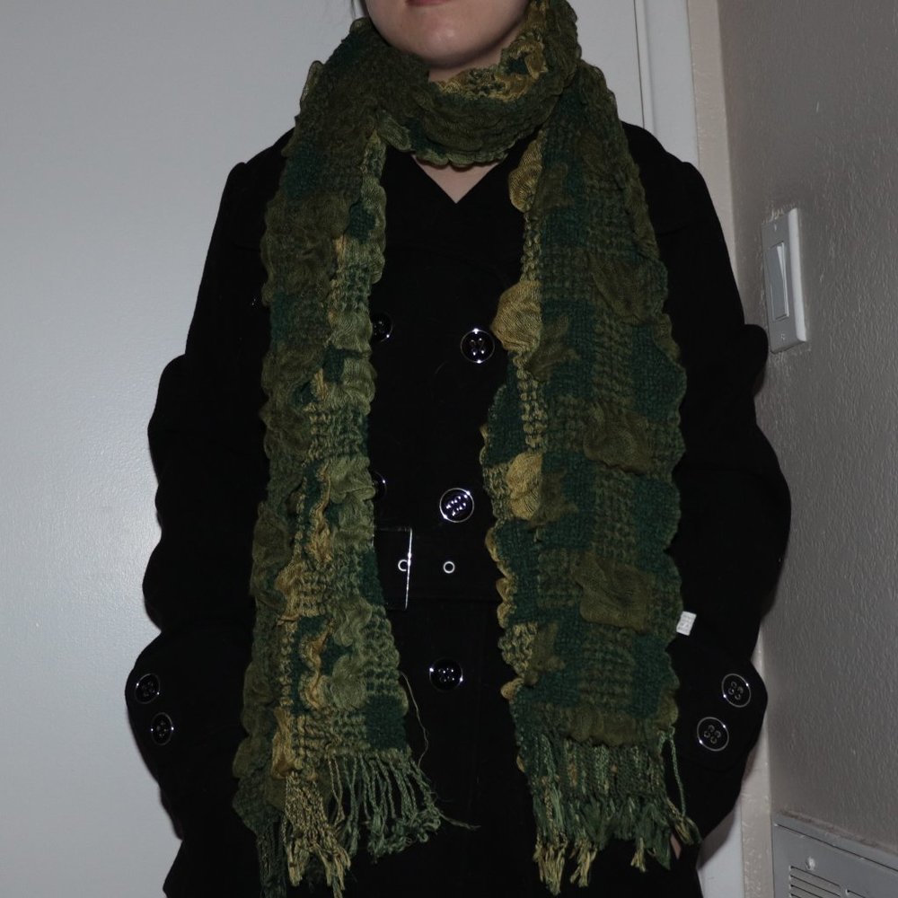 Green Knitted Scarf